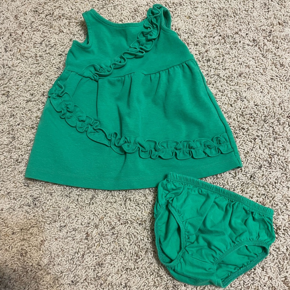 Janie and Jack green dress